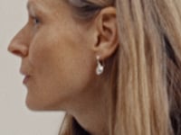 Small Pebble Curve Drop Earrings