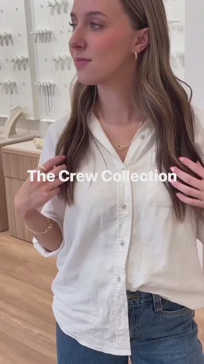 Crew Ring Set in 18K Gold Plated