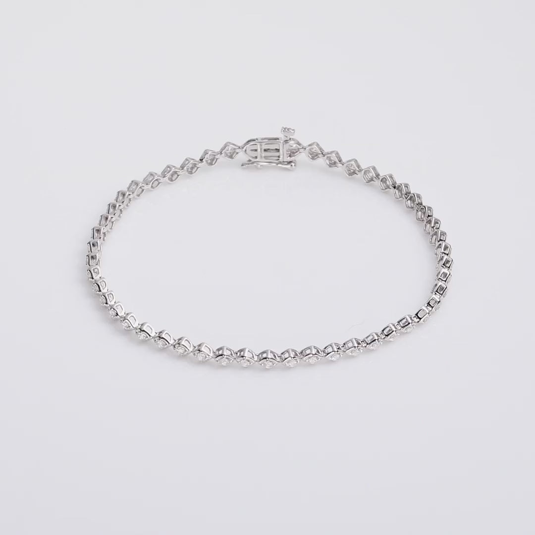 Petite Lab Grown Diamond Tennis Bracelet