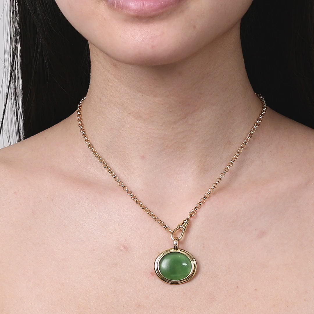 Gold Rolo Chain Necklace