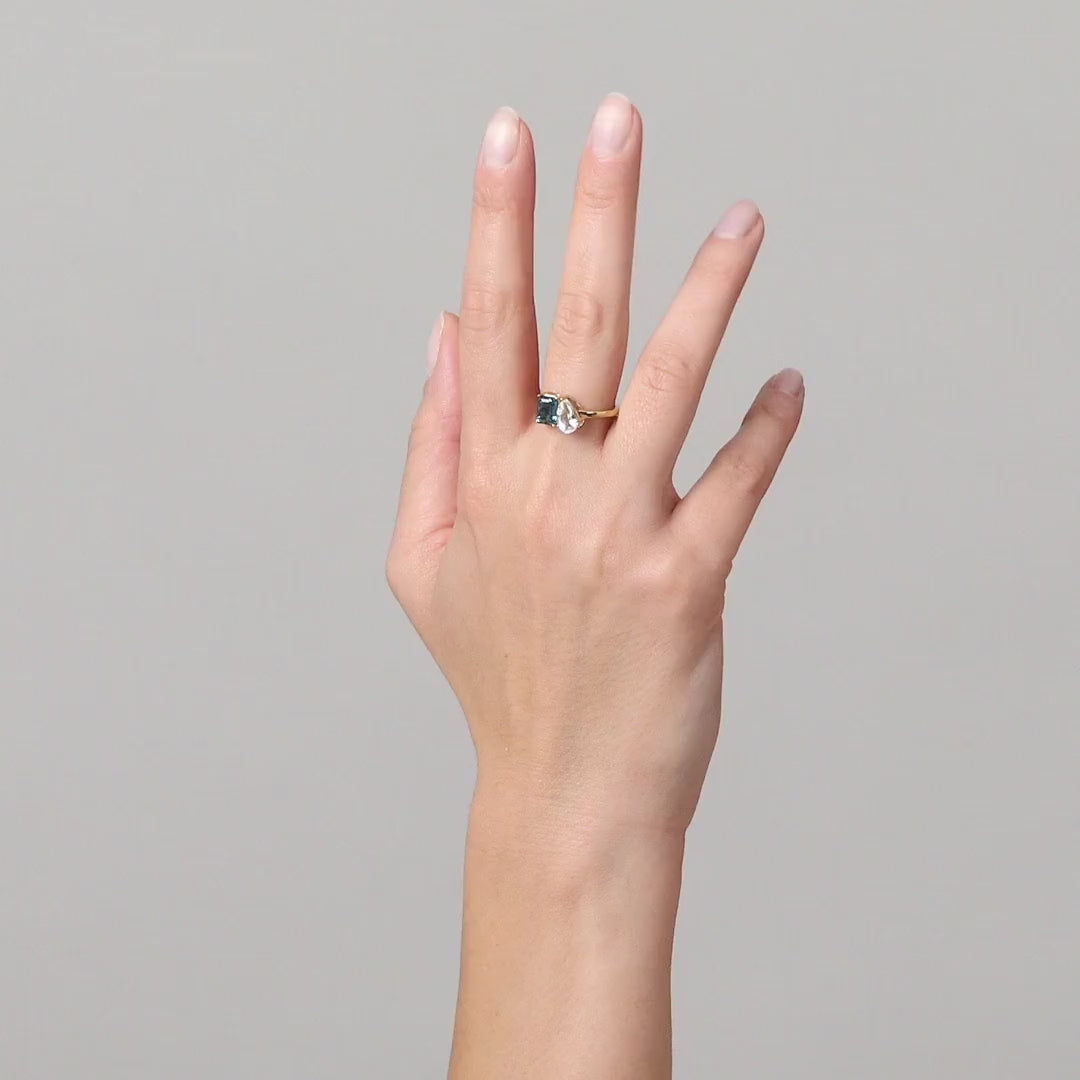 Toi et Moi Gemstone Classic Ring