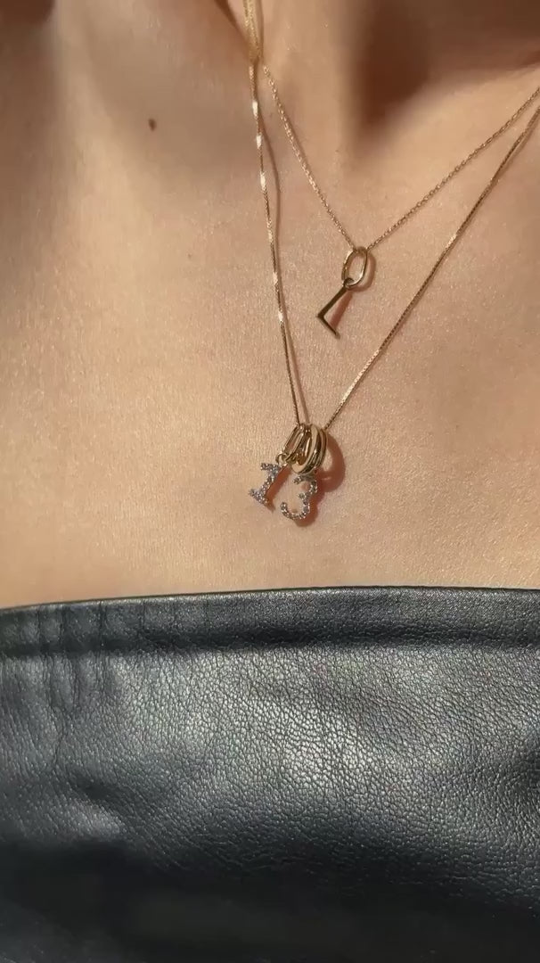 Classic Letter Charm