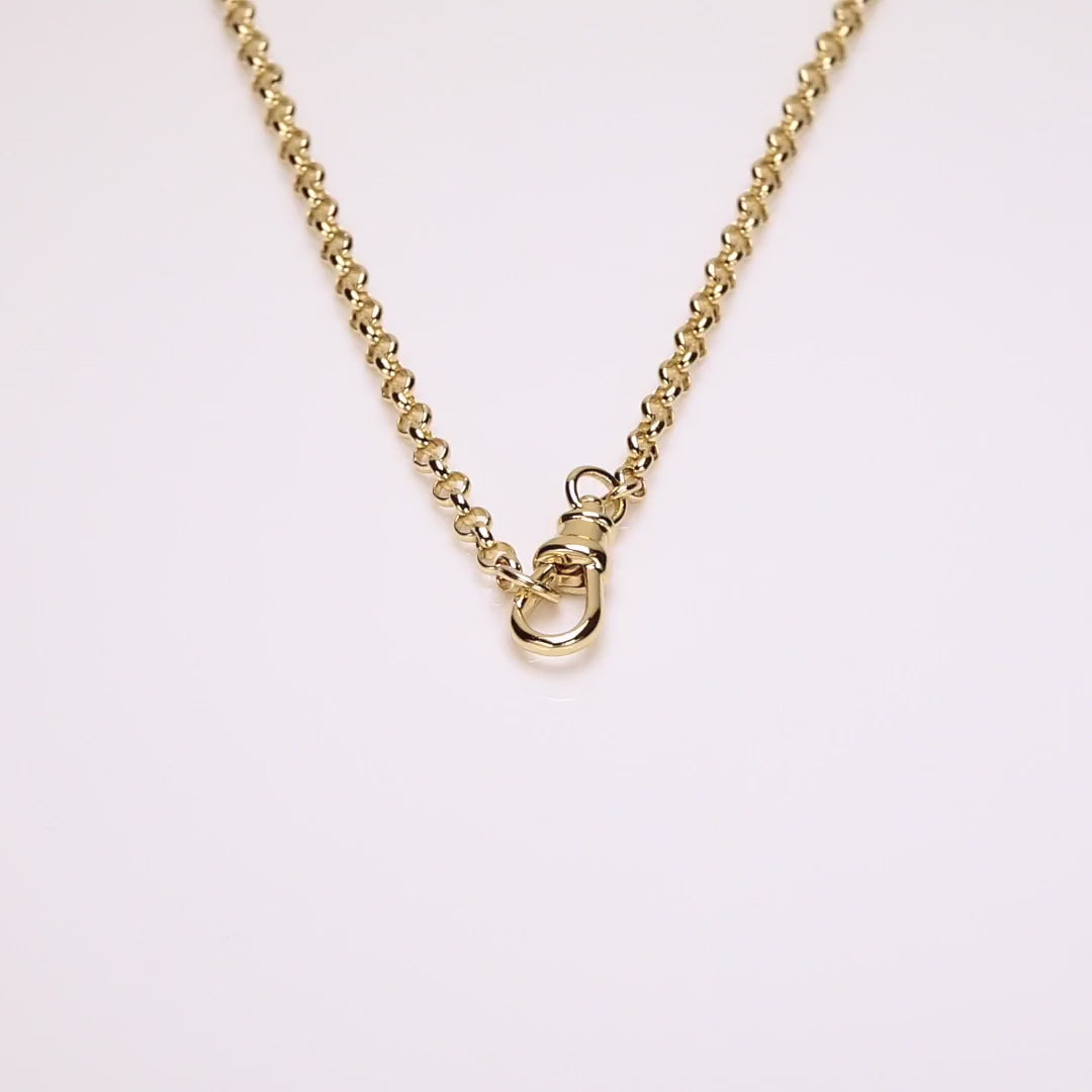 Gold Rolo Chain Necklace