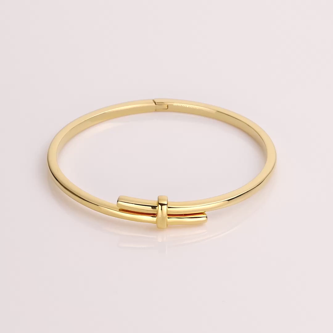 Crossover Hinged Bracelet