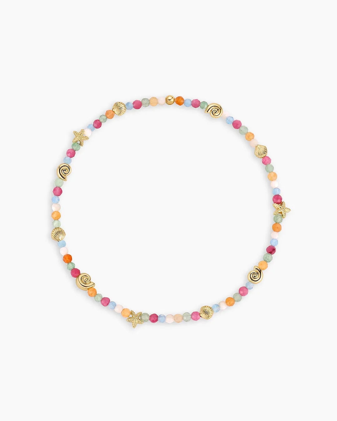 Reef Beach Mini Charm Bracelet in 18K Gold Plated