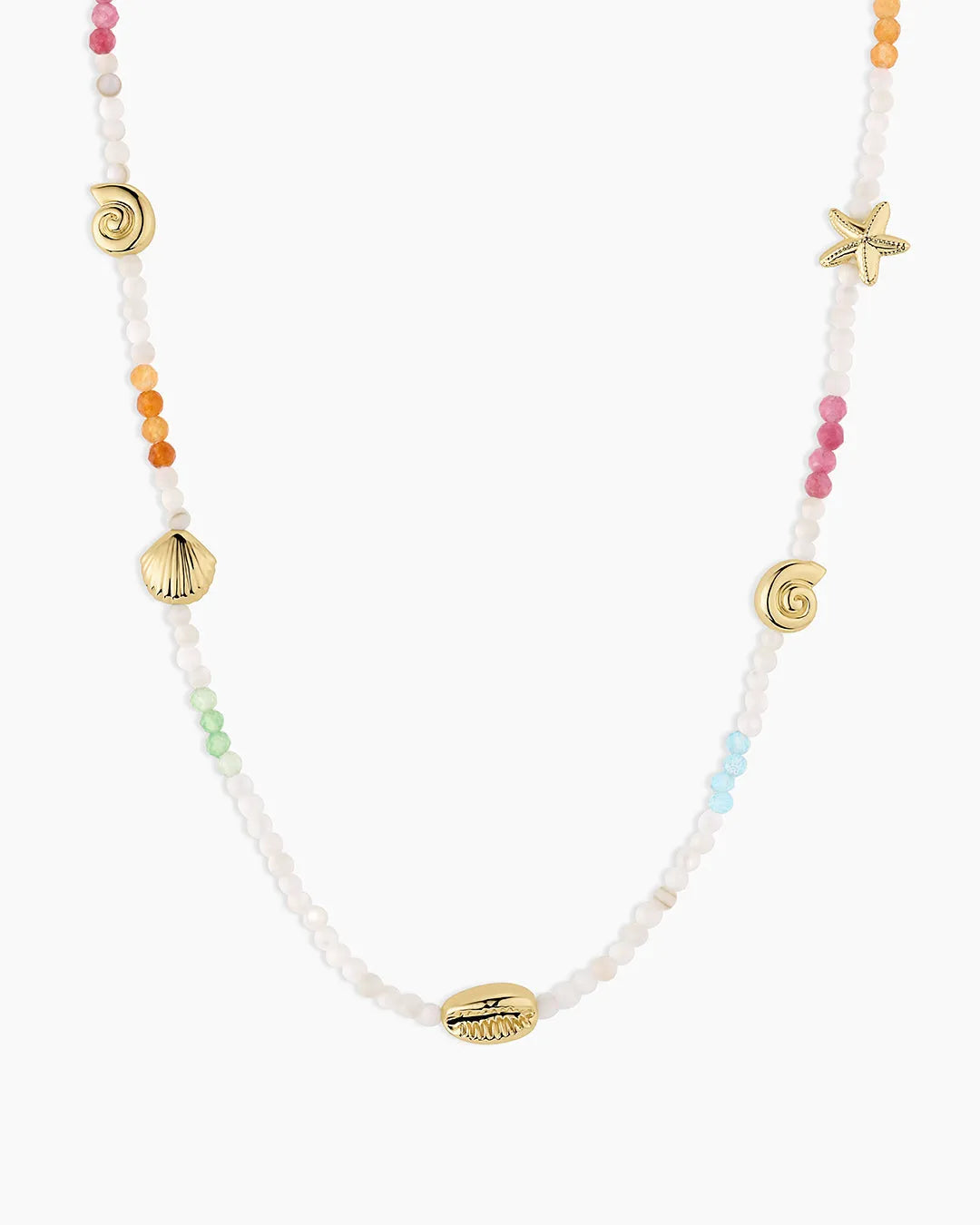 Reef Beach Mini Charm Necklace in 18K Gold Plated