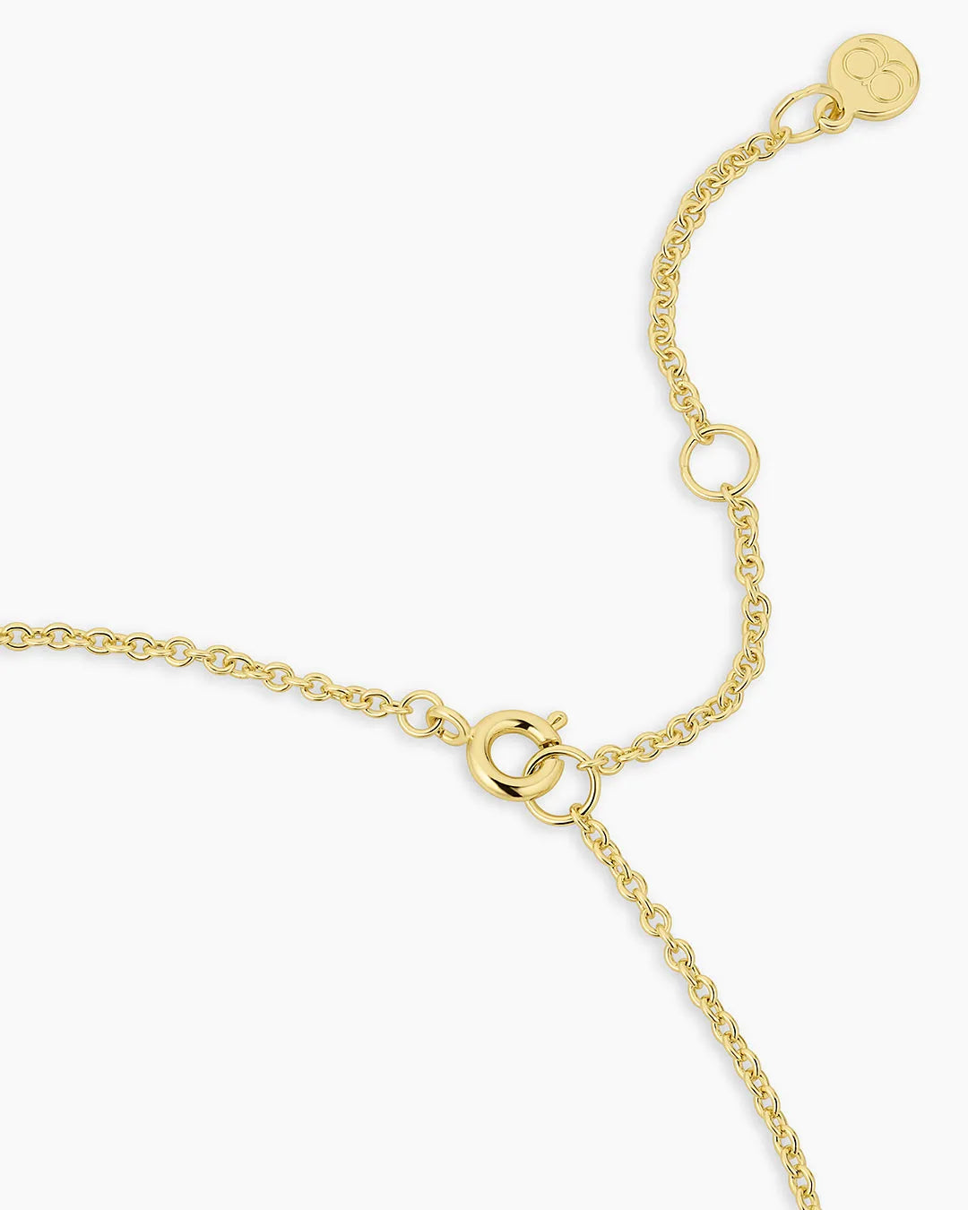 Rose Interlocking Necklace in 18K Gold Plated