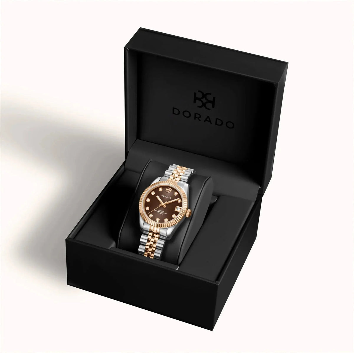 Rose Two Tone Timeless Watch Chocolate