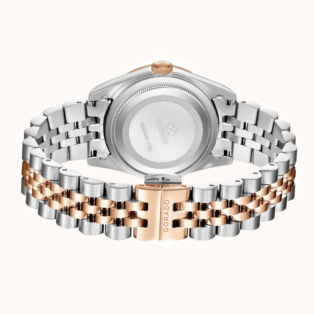 Rose Two Tone Timeless Watch Chocolate