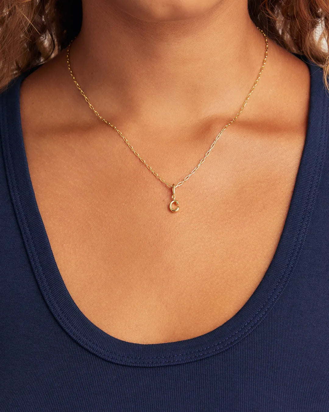 Ryder Alphabet Charm in 18K Gold Plated