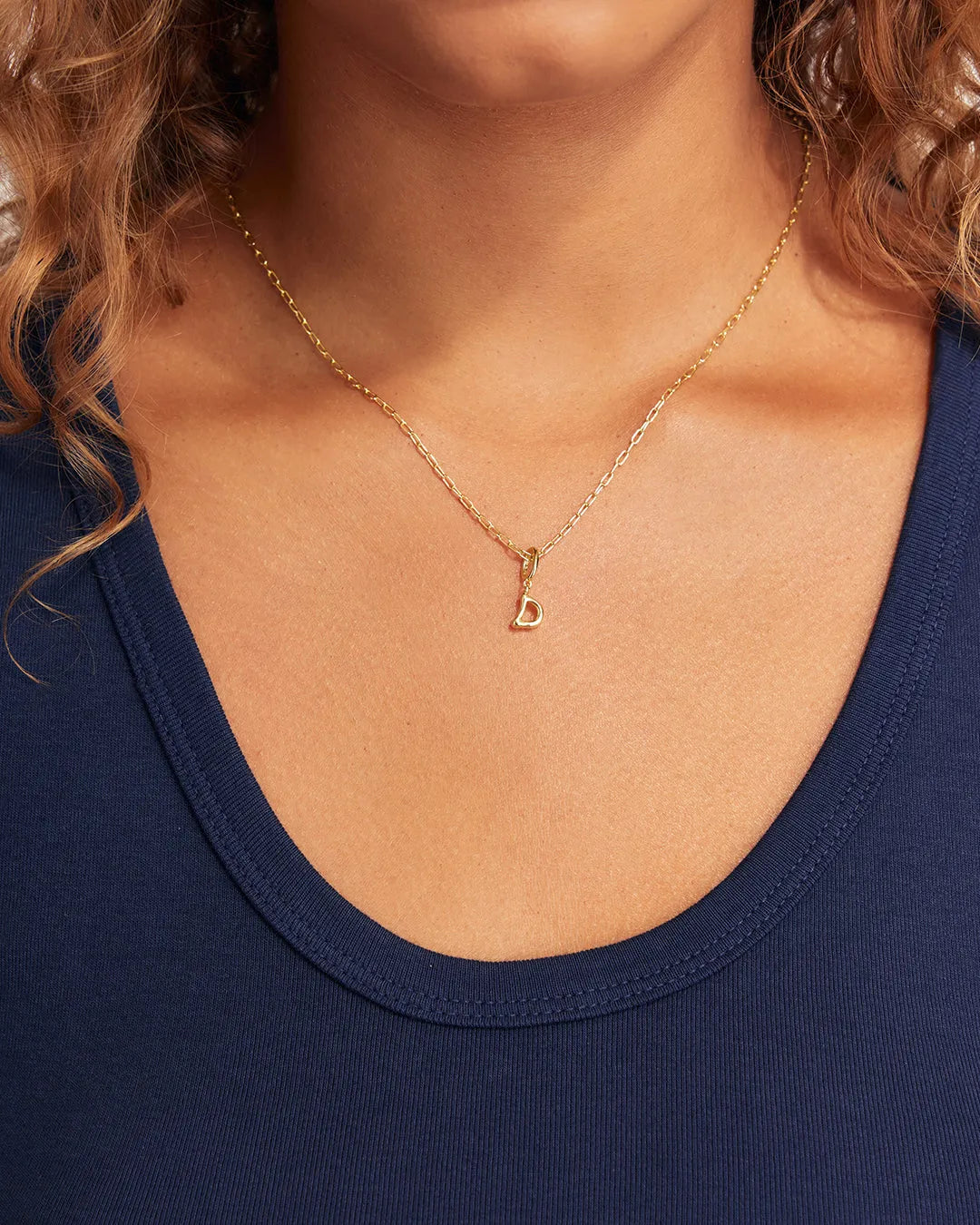 Ryder Alphabet Charm in 18K Gold Plated