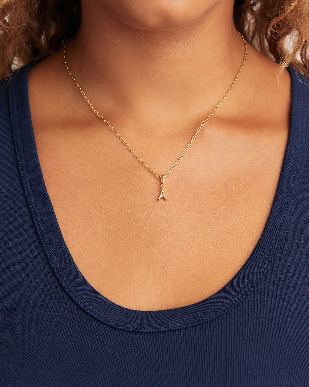 Ryder Alphabet Charm in 18K Gold Plated