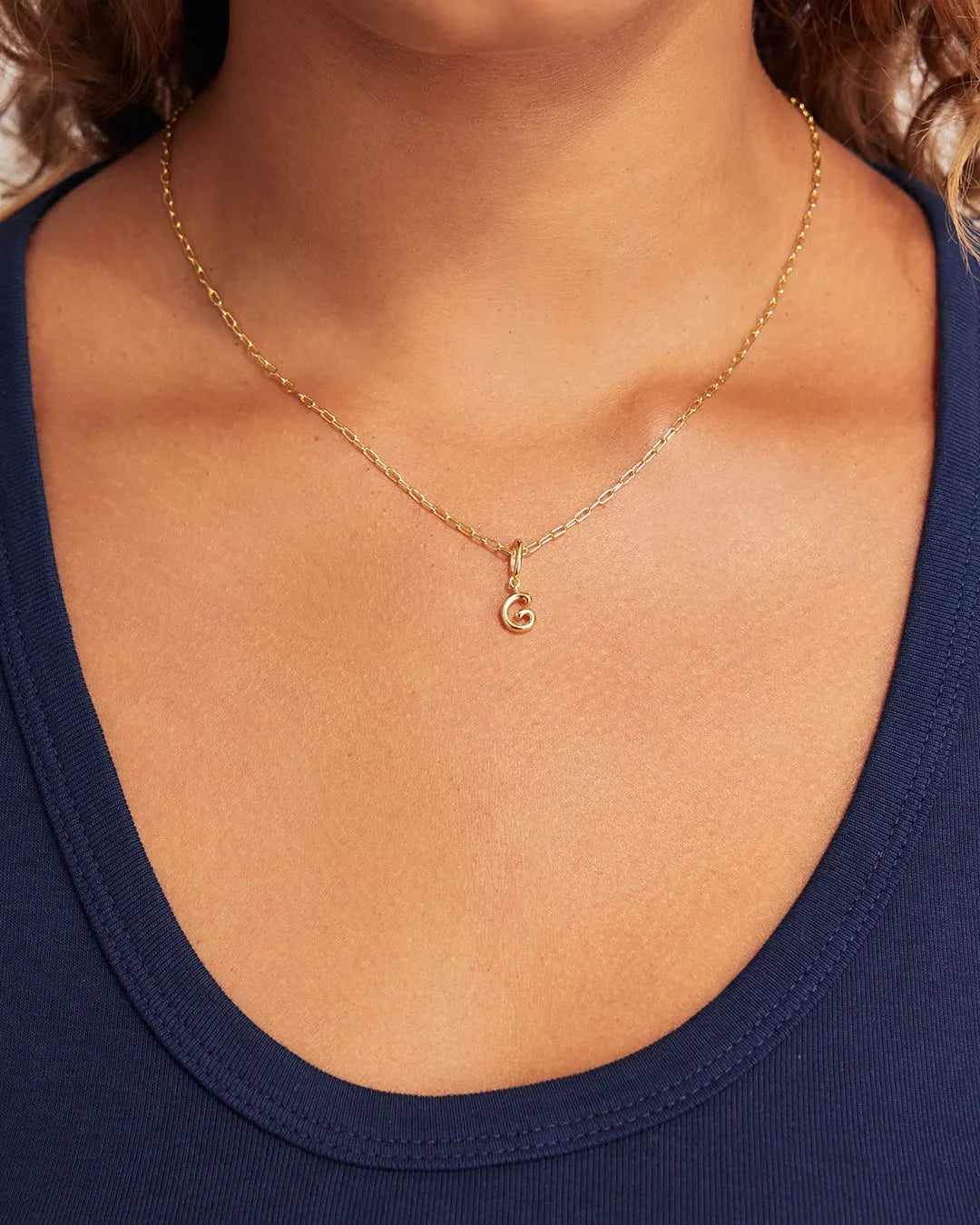 Ryder Alphabet Charm in 18K Gold Plated