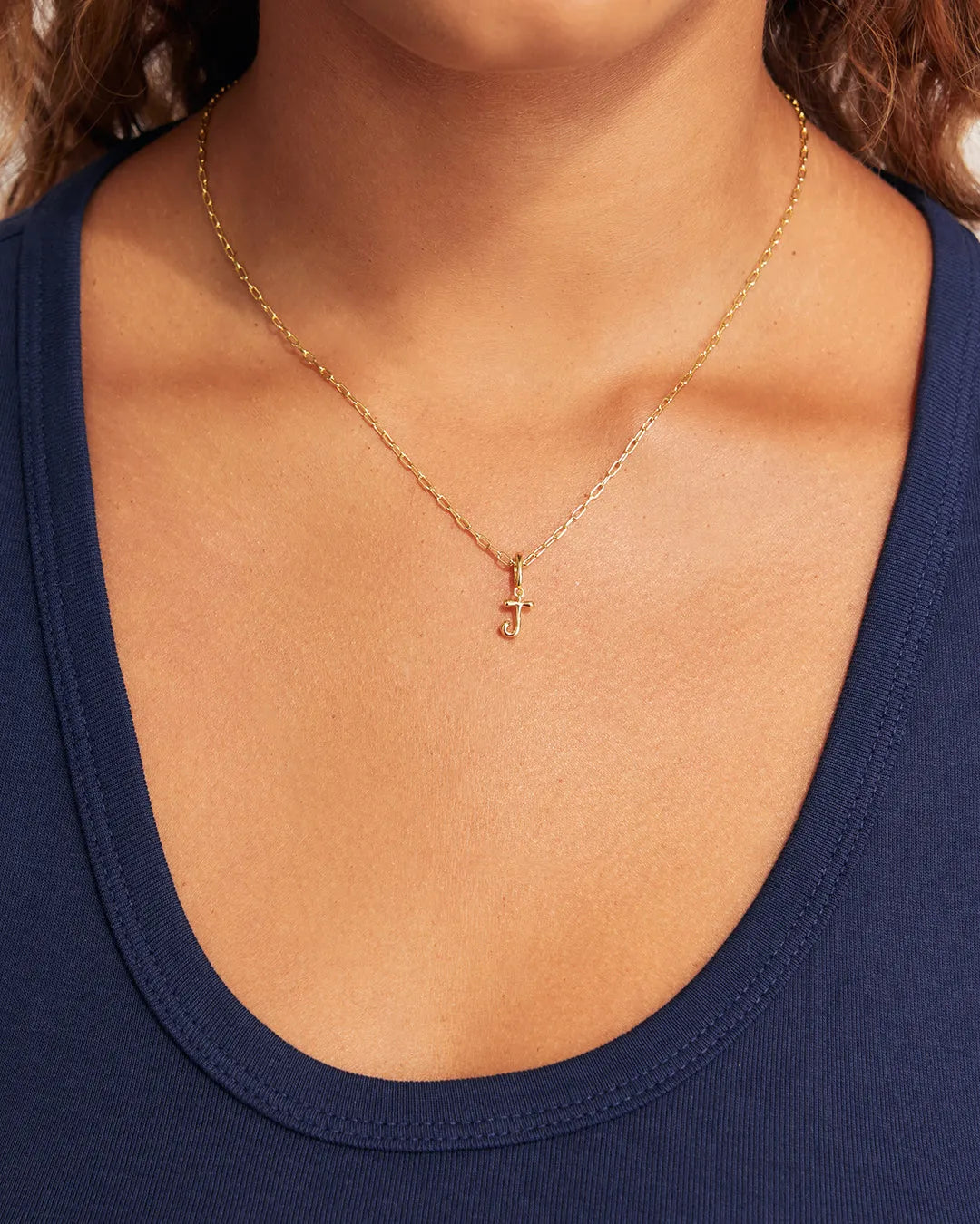 Ryder Alphabet Charm in 18K Gold Plated