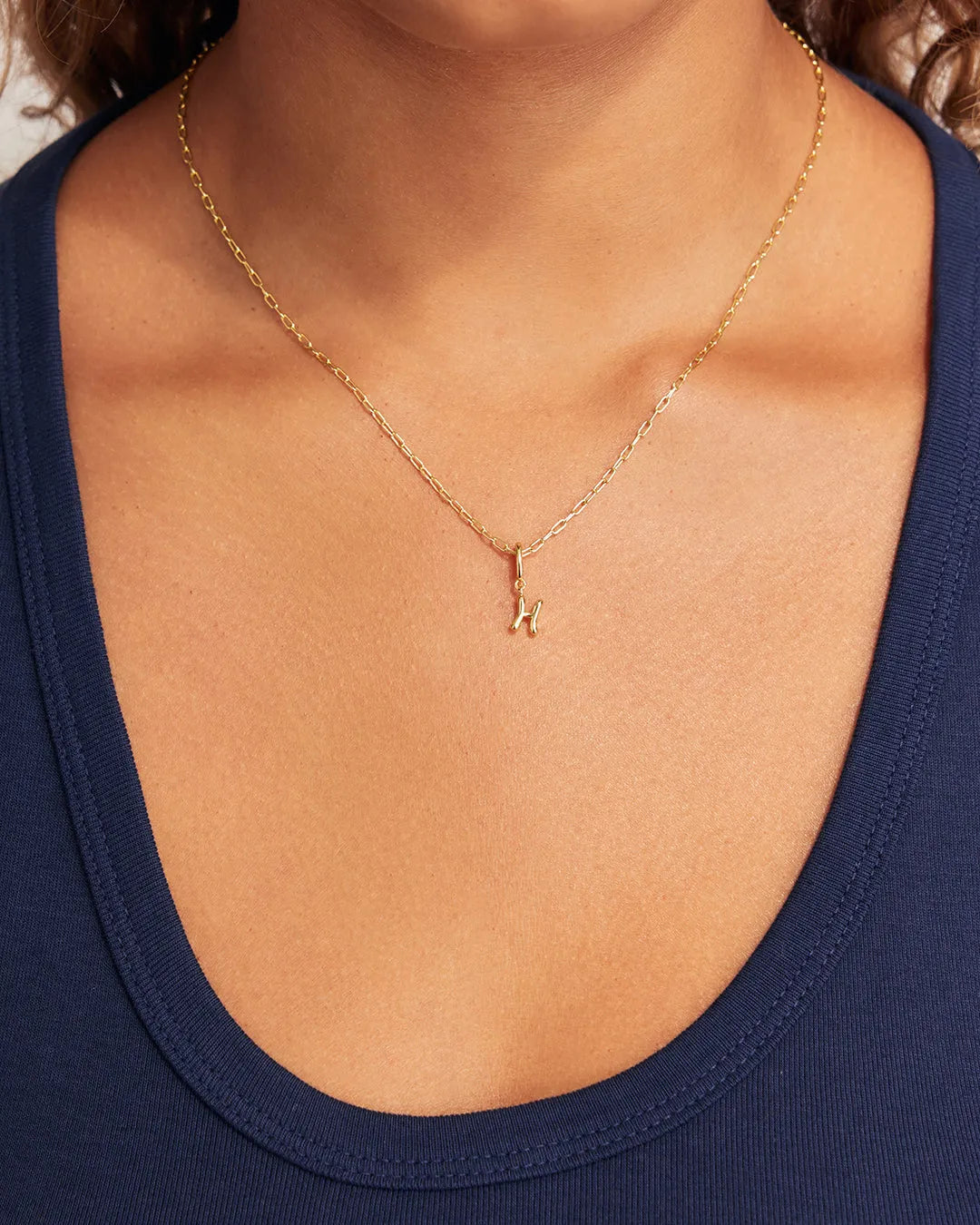 Ryder Greek Alphabet Charm in 18K Gold Plated