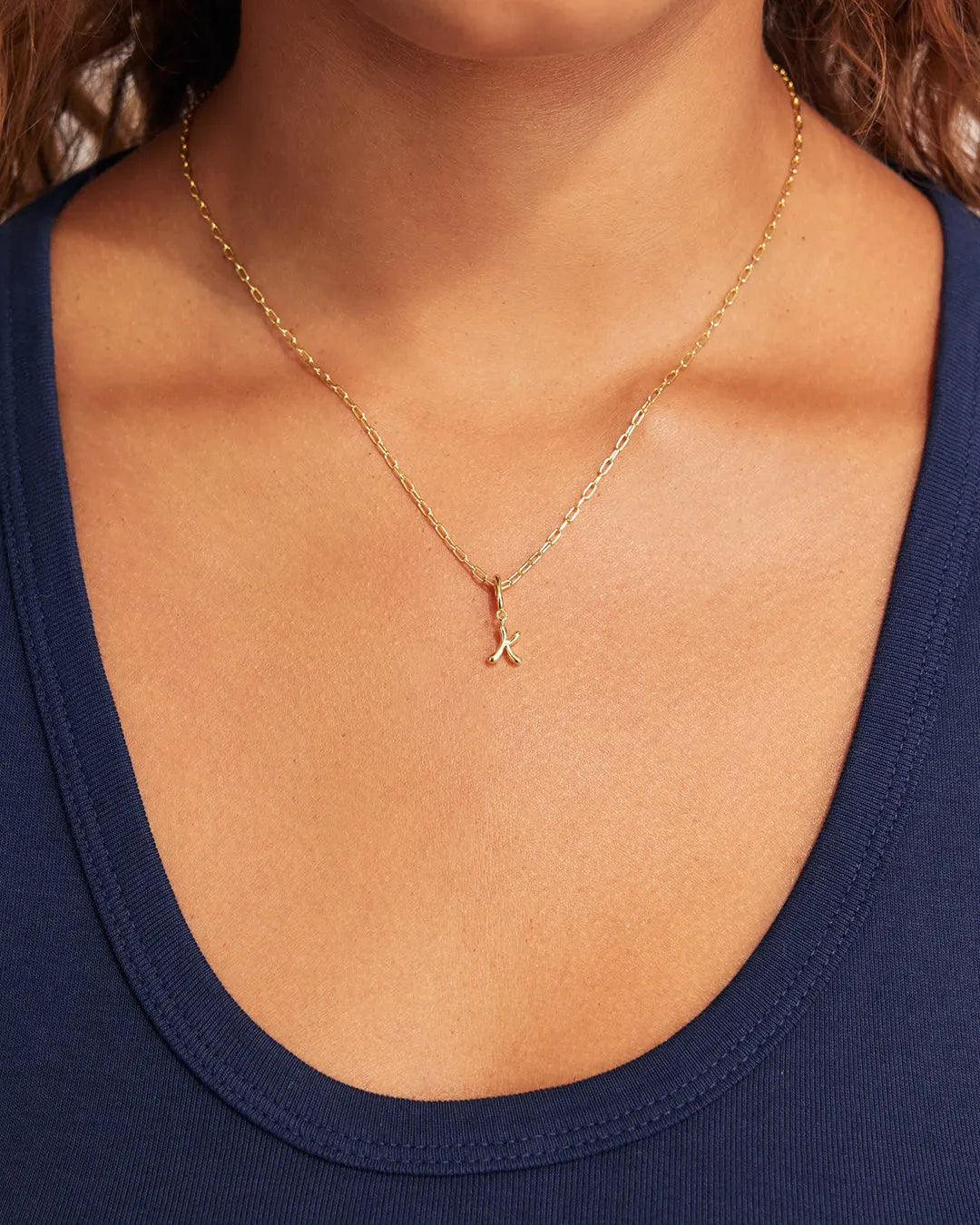 Ryder Greek Alphabet Charm in 18K Gold Plated