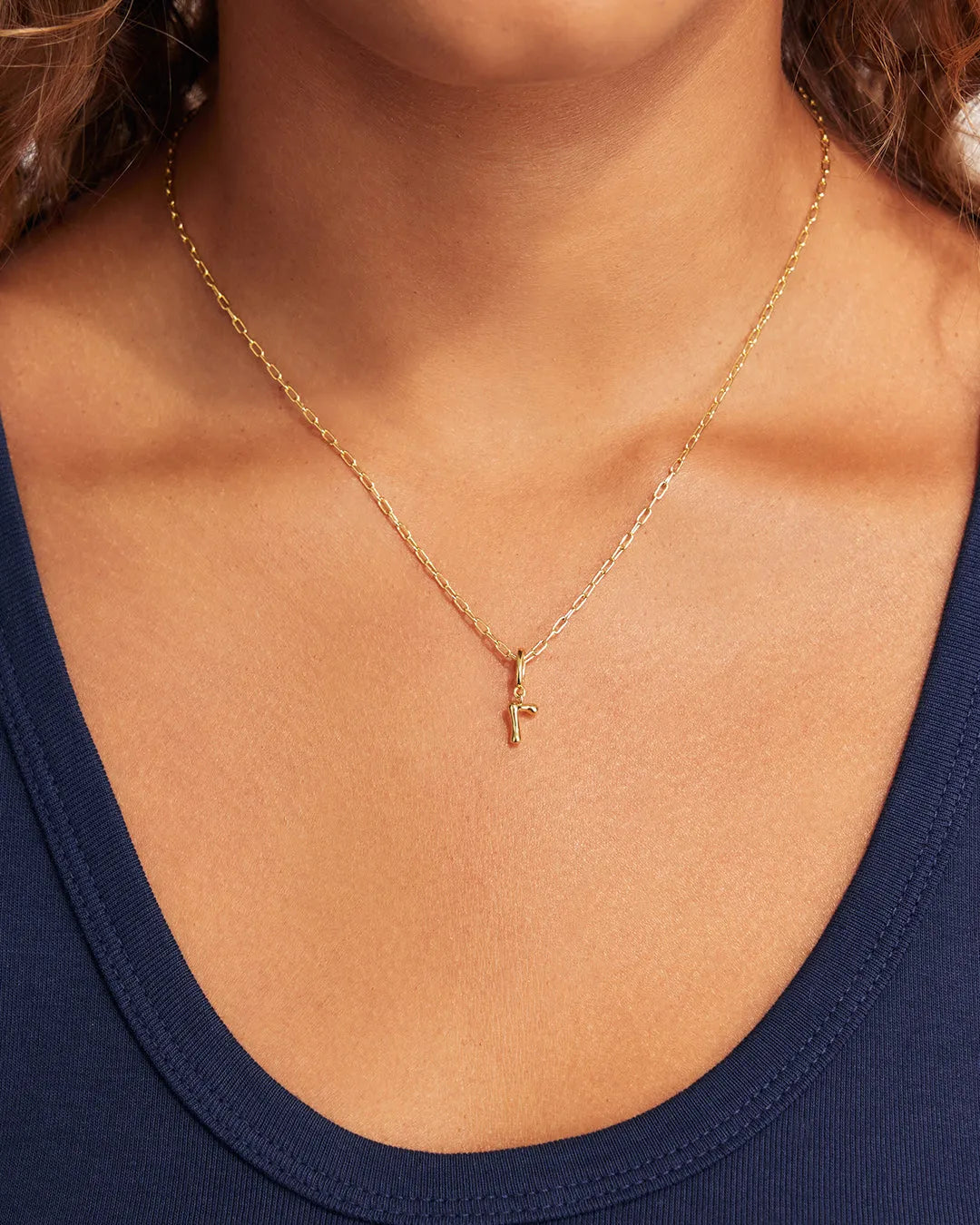 Ryder Greek Alphabet Charm in 18K Gold Plated