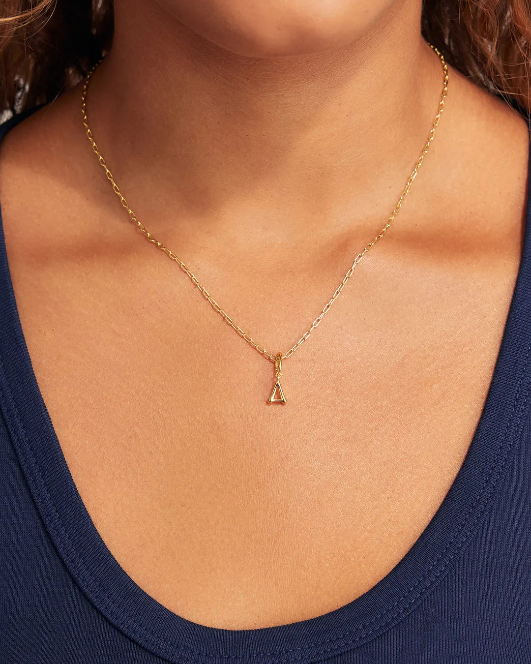 Ryder Greek Alphabet Charm in 18K Gold Plated