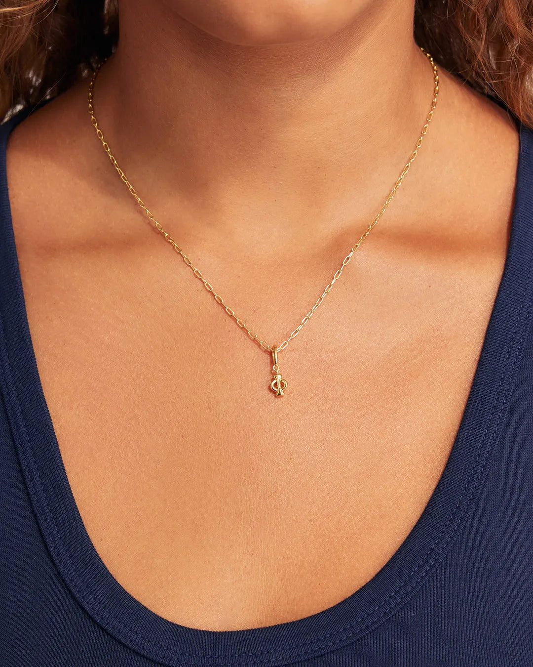 Ryder Greek Alphabet Charm in 18K Gold Plated