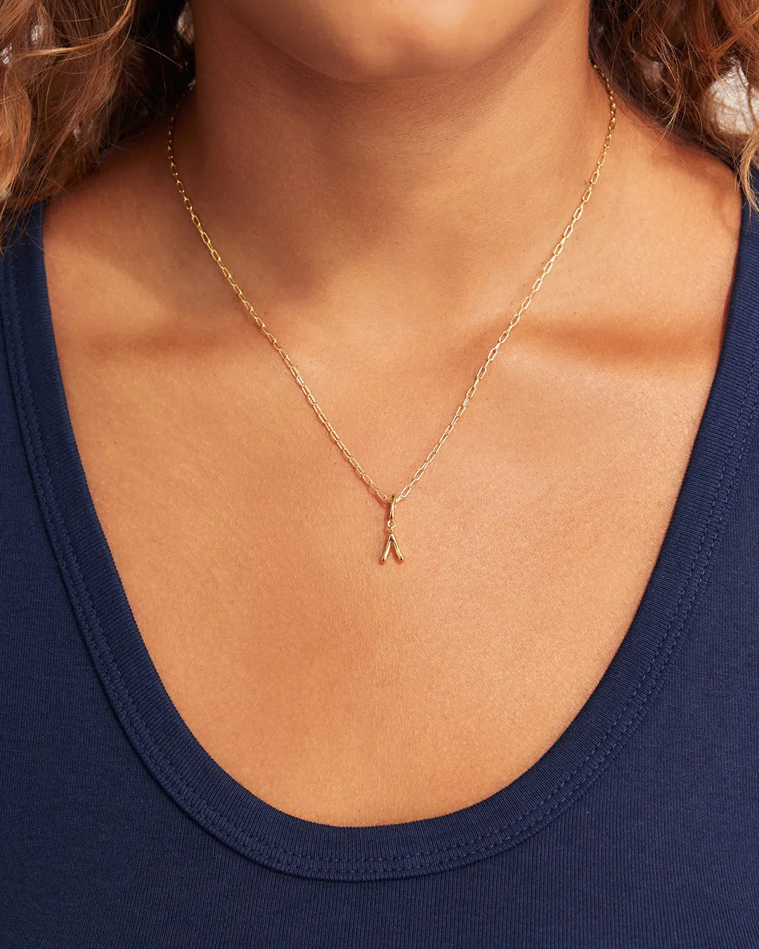 Ryder Greek Alphabet Charm in 18K Gold Plated