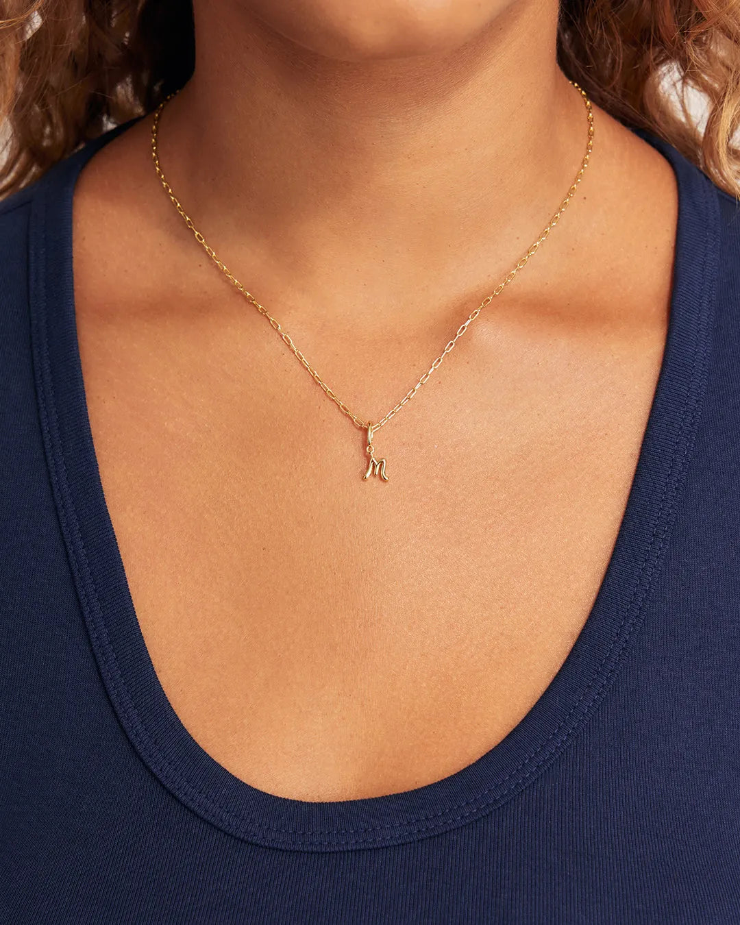 Ryder Greek Alphabet Charm in 18K Gold Plated