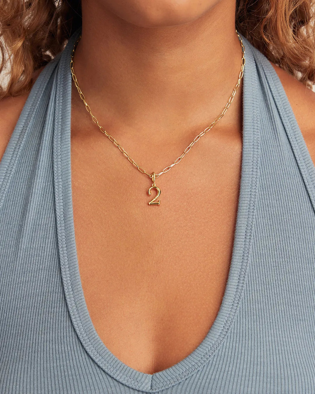 Scout Number Charm in Gold