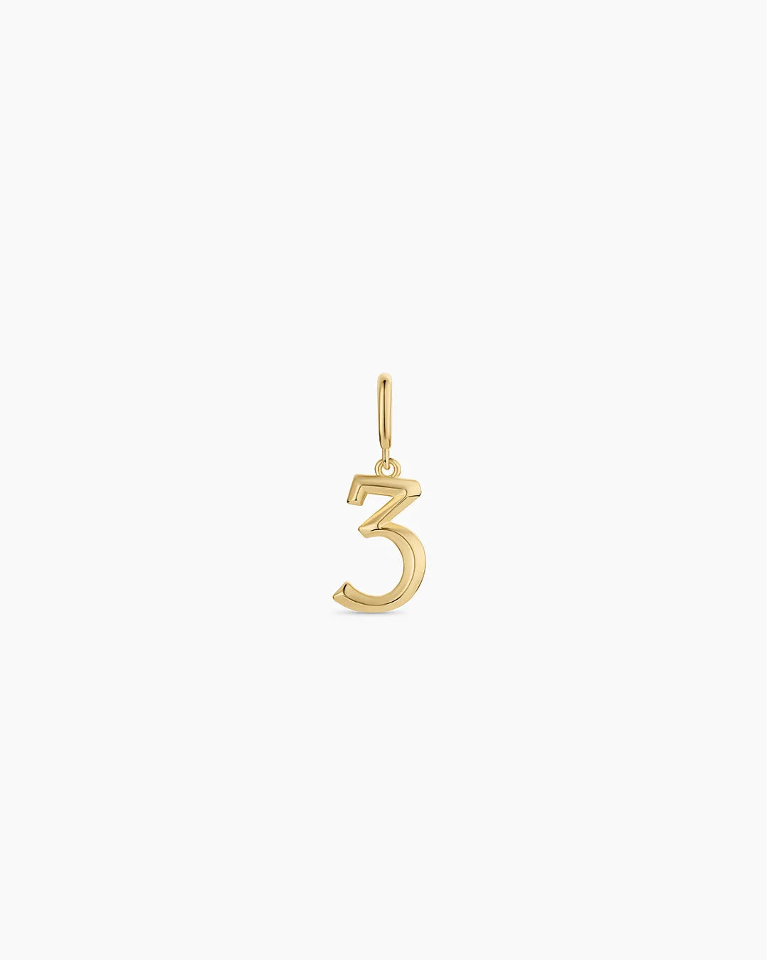 Scout Number Charm in Gold