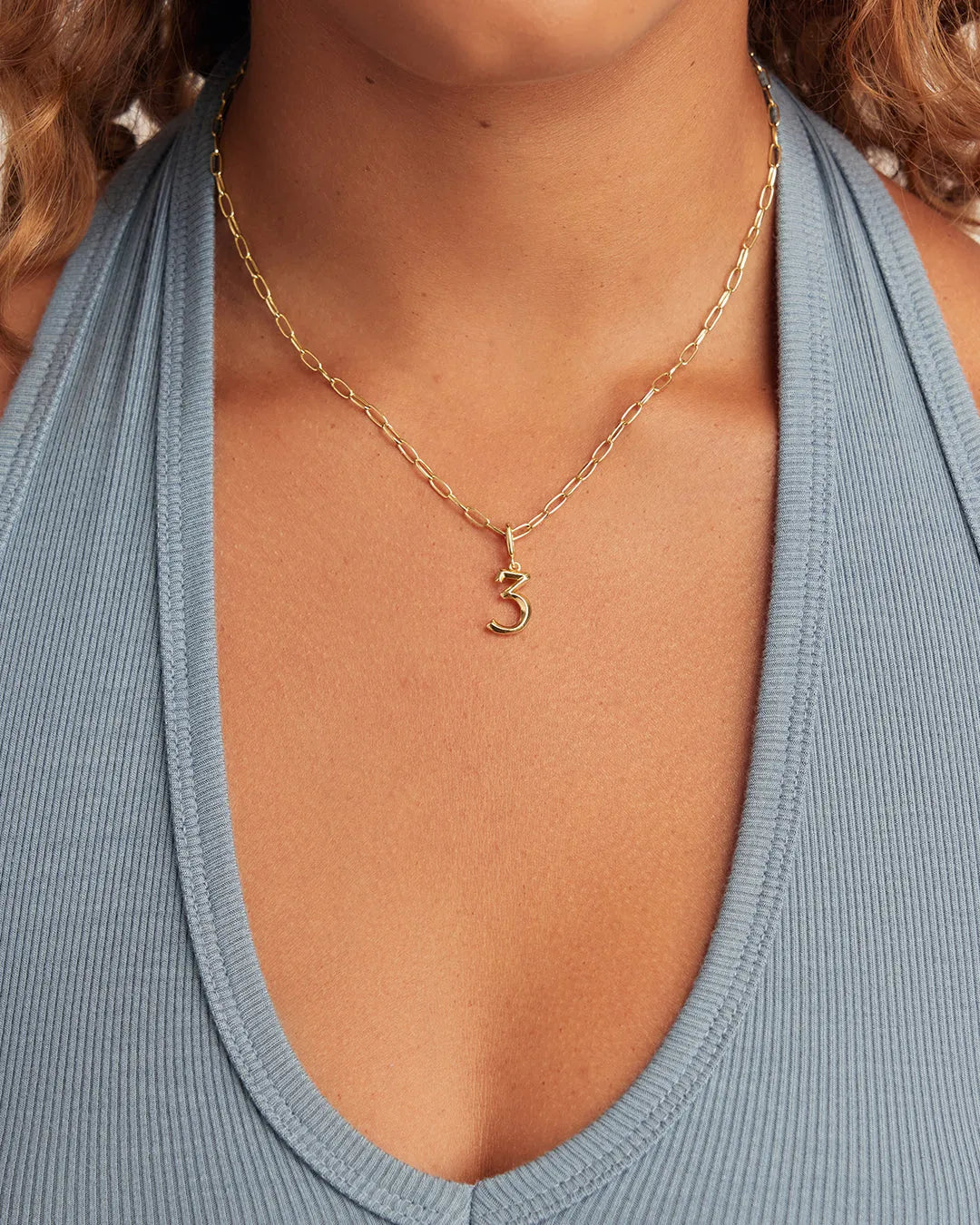 Scout Number Charm in Gold