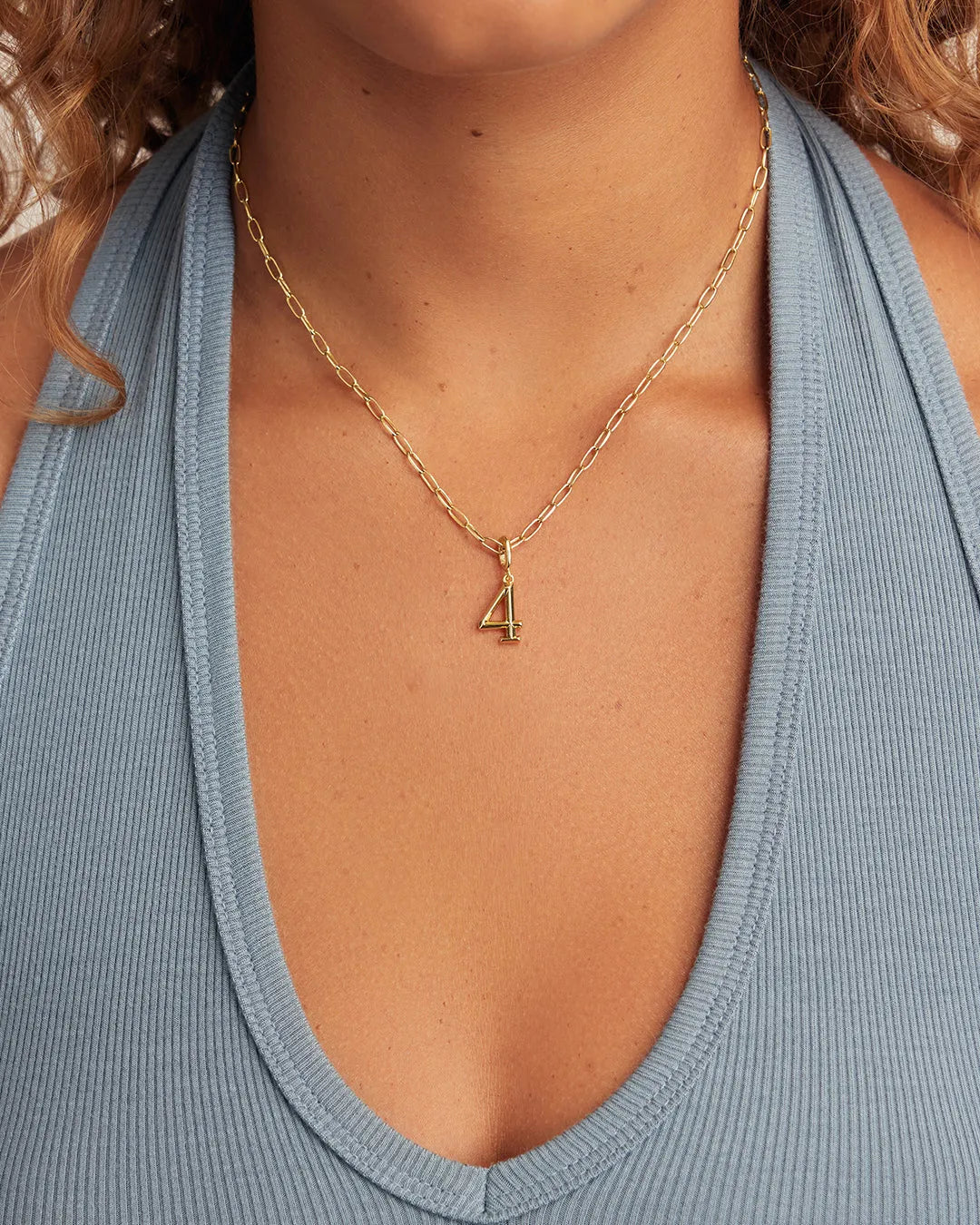 Scout Number Charm in Gold