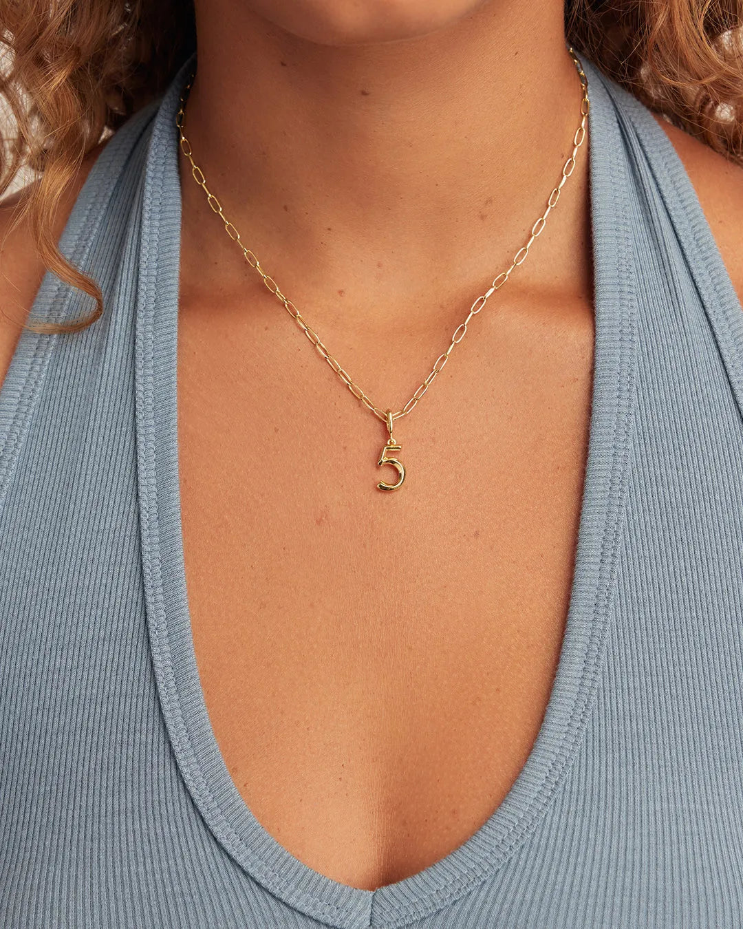 Scout Number Charm in Gold