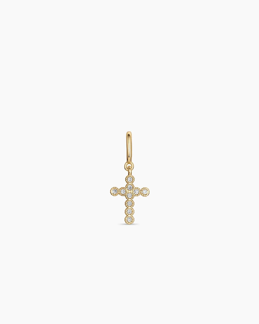 Shimmer Cross Parker Charm in 18K Gold Plated