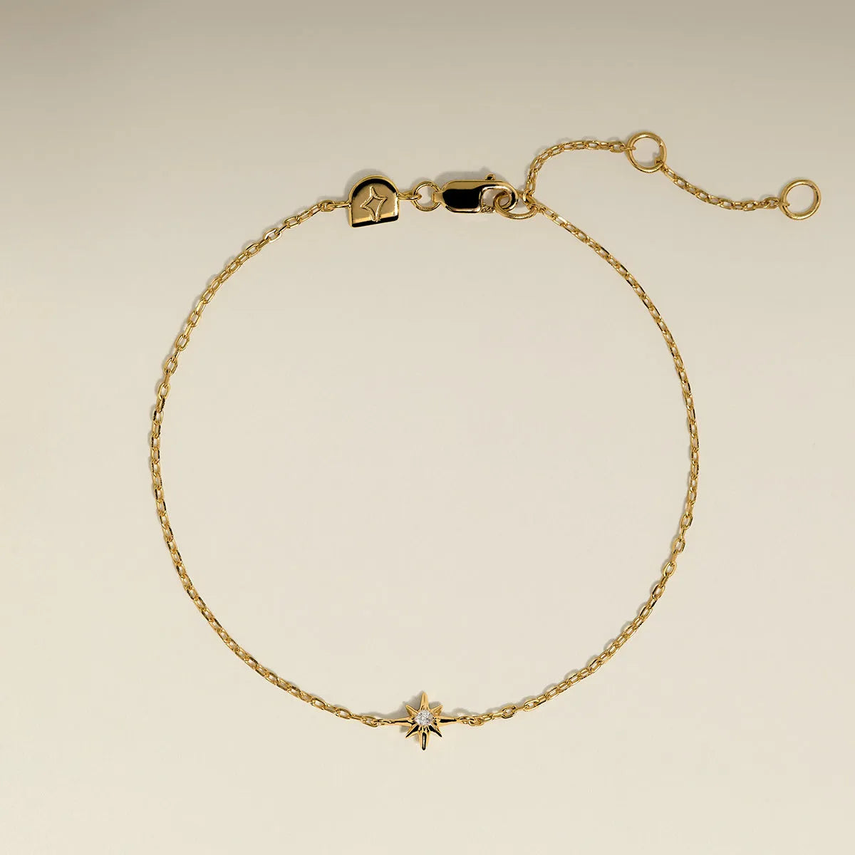 Shooting Star Charm Bracelet in Gold