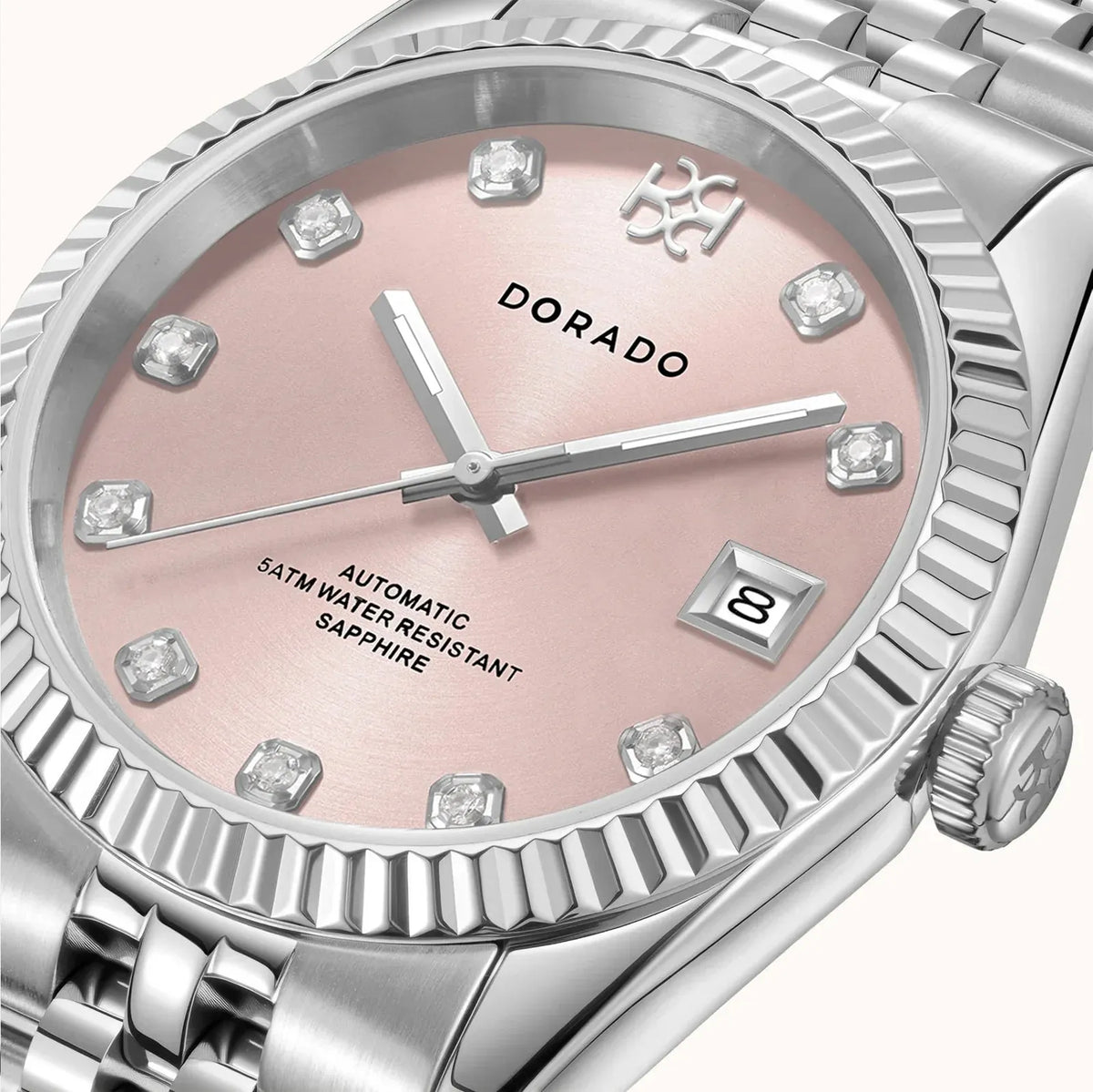 Silver Timeless Watch Pink