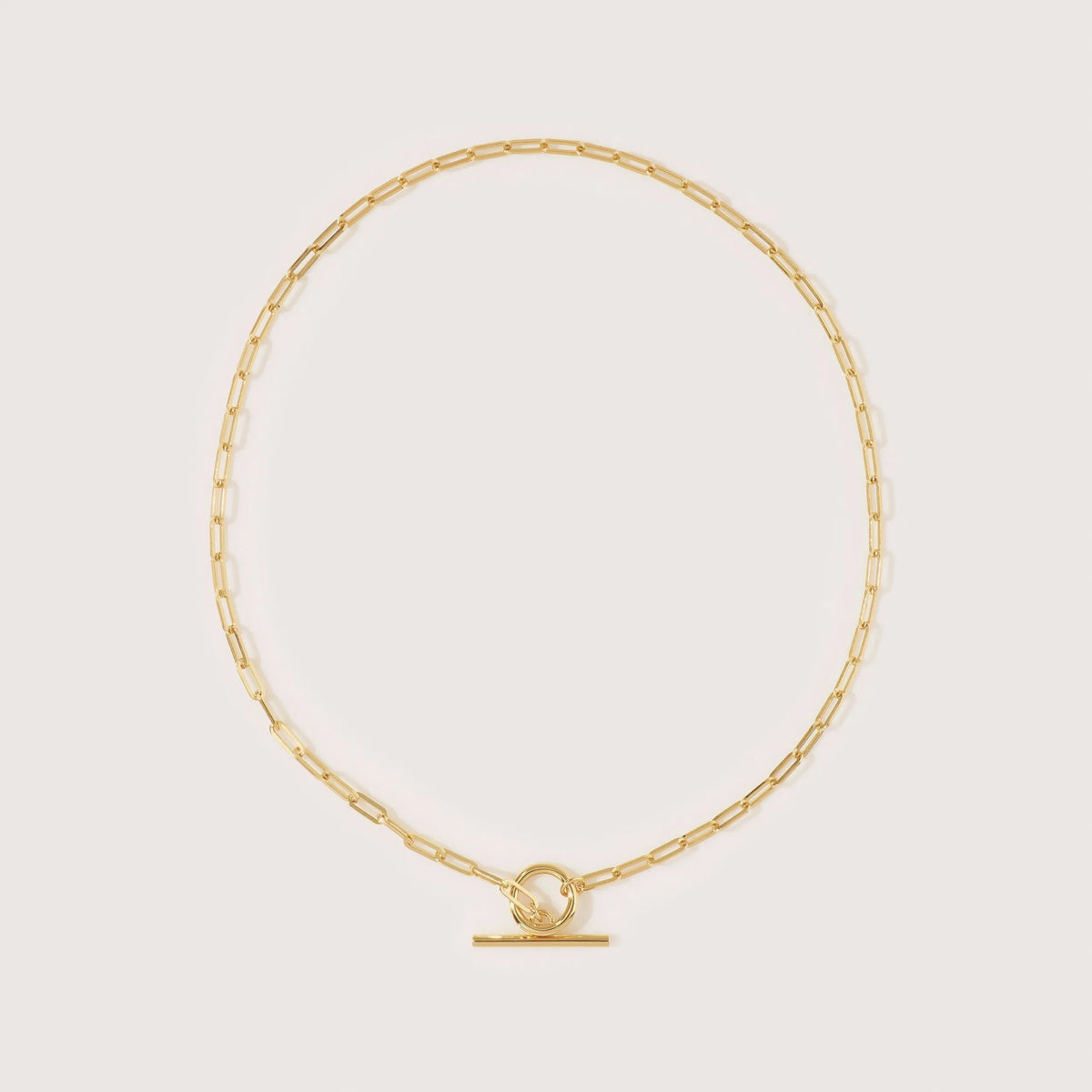 Small Love Link Necklace in Gold Vermeil