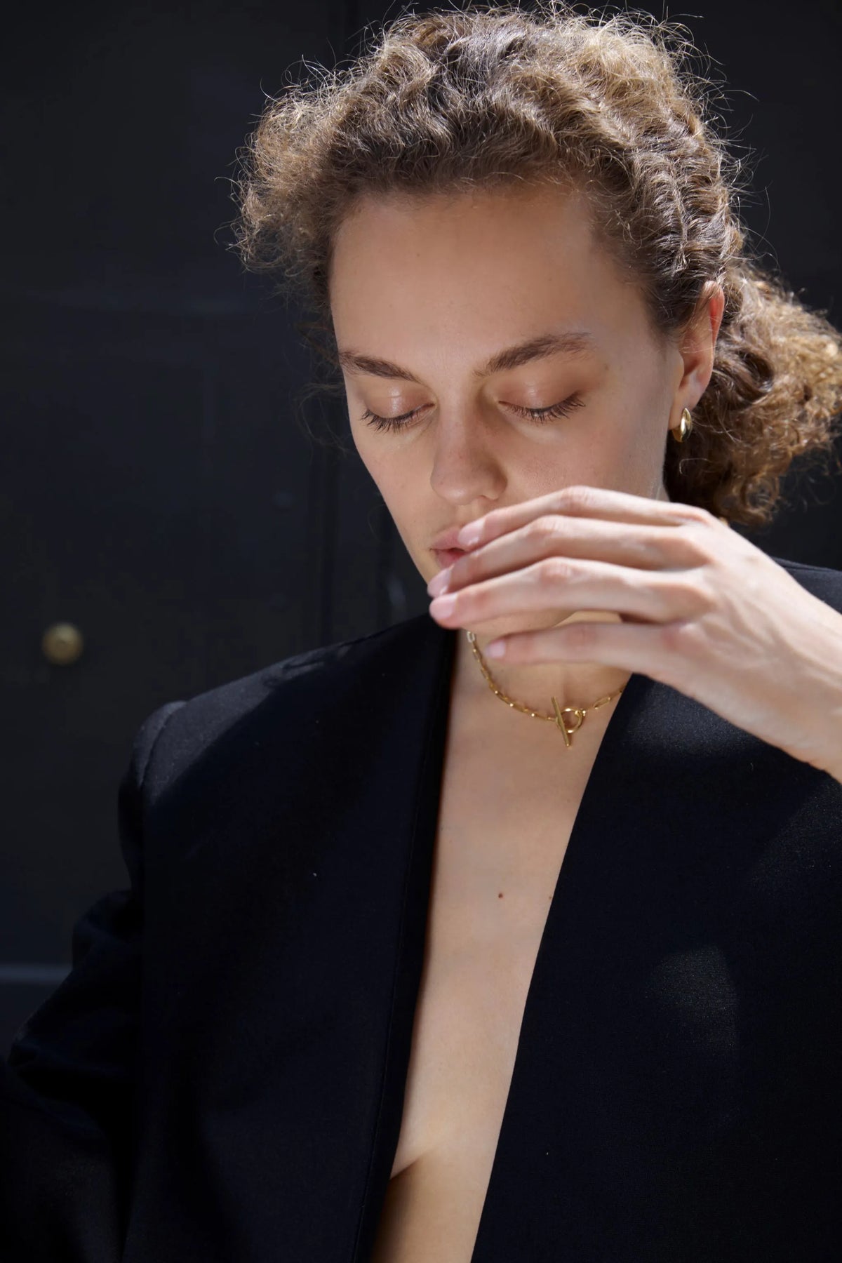 Small Love Link Necklace in Gold Vermeil