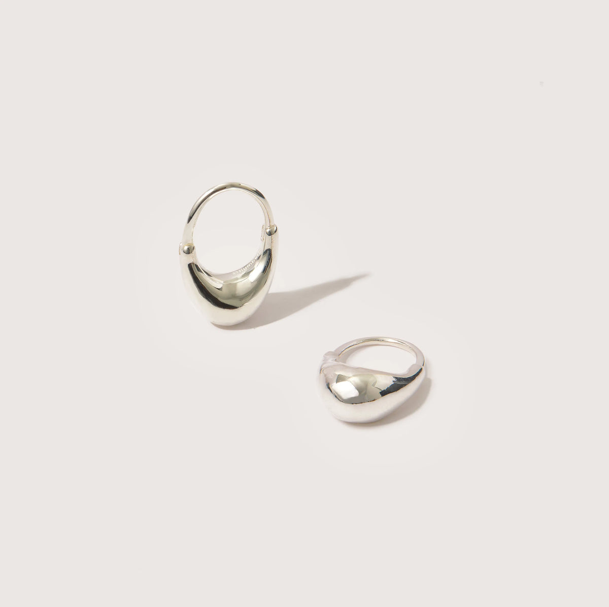 Small Roscida Drop Hoops