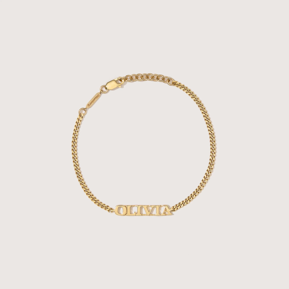 Solid Gold Personalised Name Bracelet
