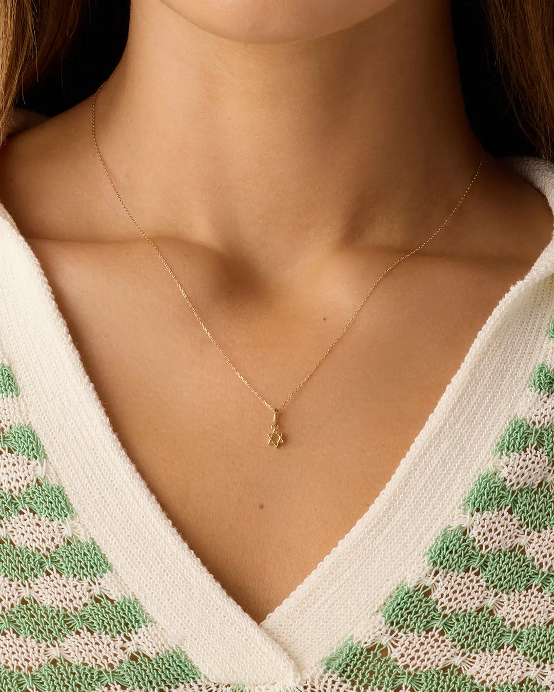 Star of David Charm in 14K Gold
