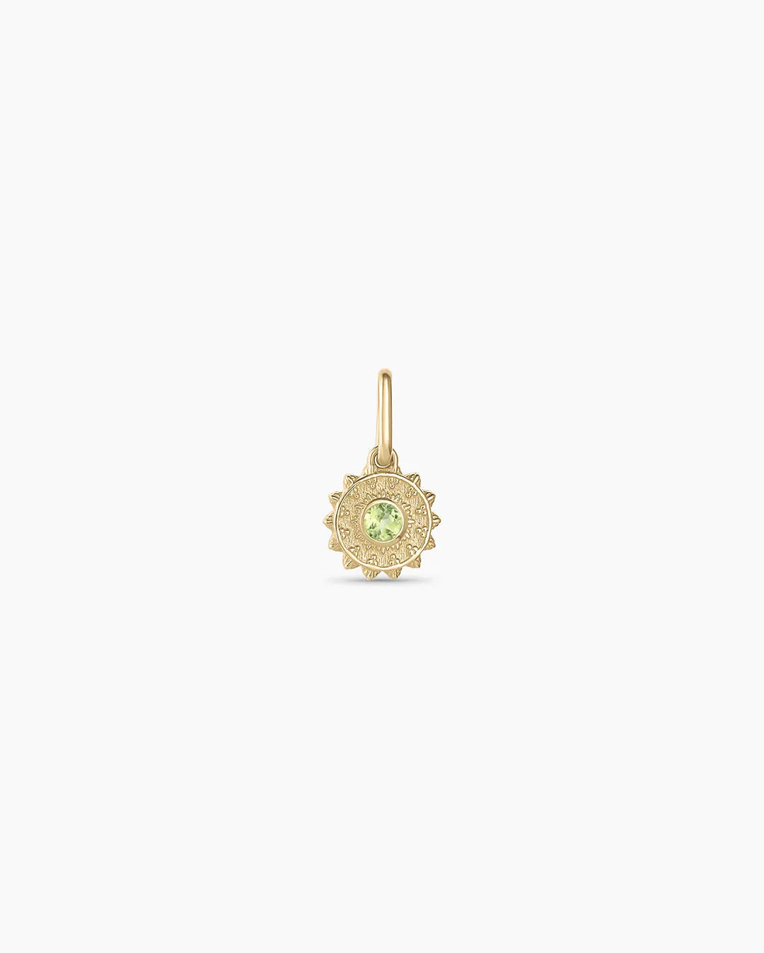 Sun Birthstone Charm in 14K Gold