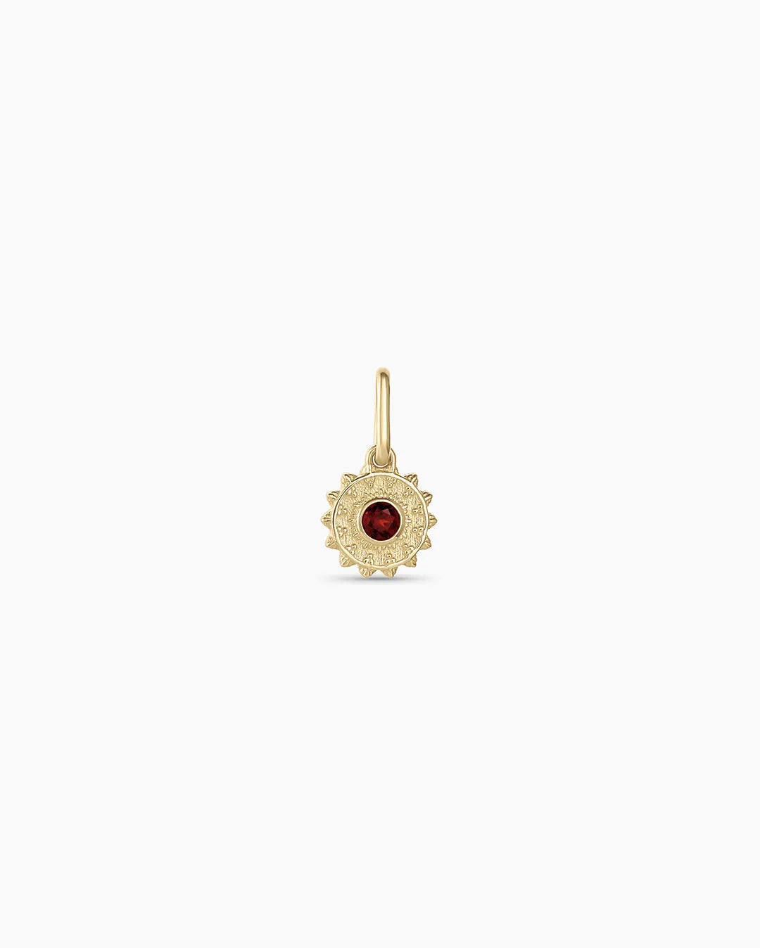 Sun Birthstone Charm in 14K Gold