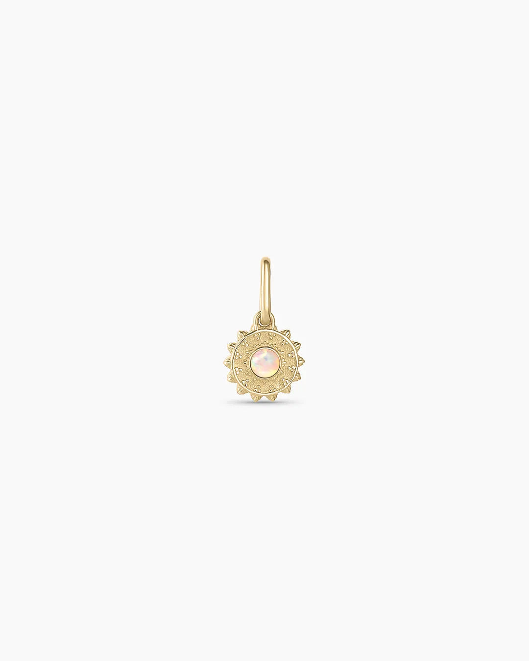 Sun Birthstone Charm in 14K Gold