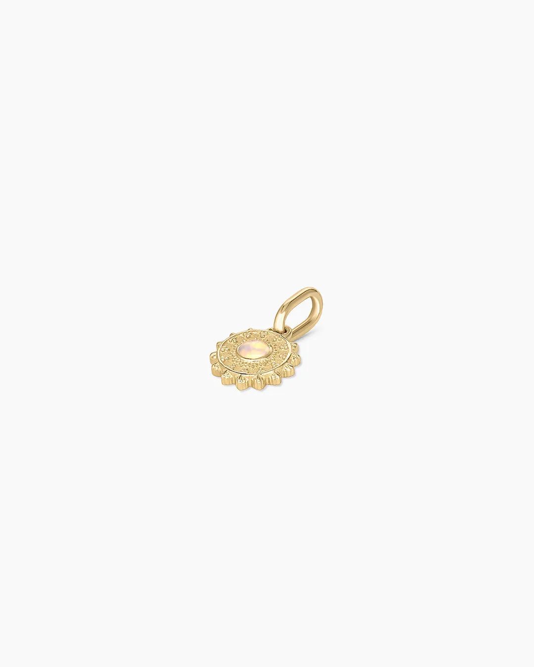 Sun Birthstone Charm in 14K Gold