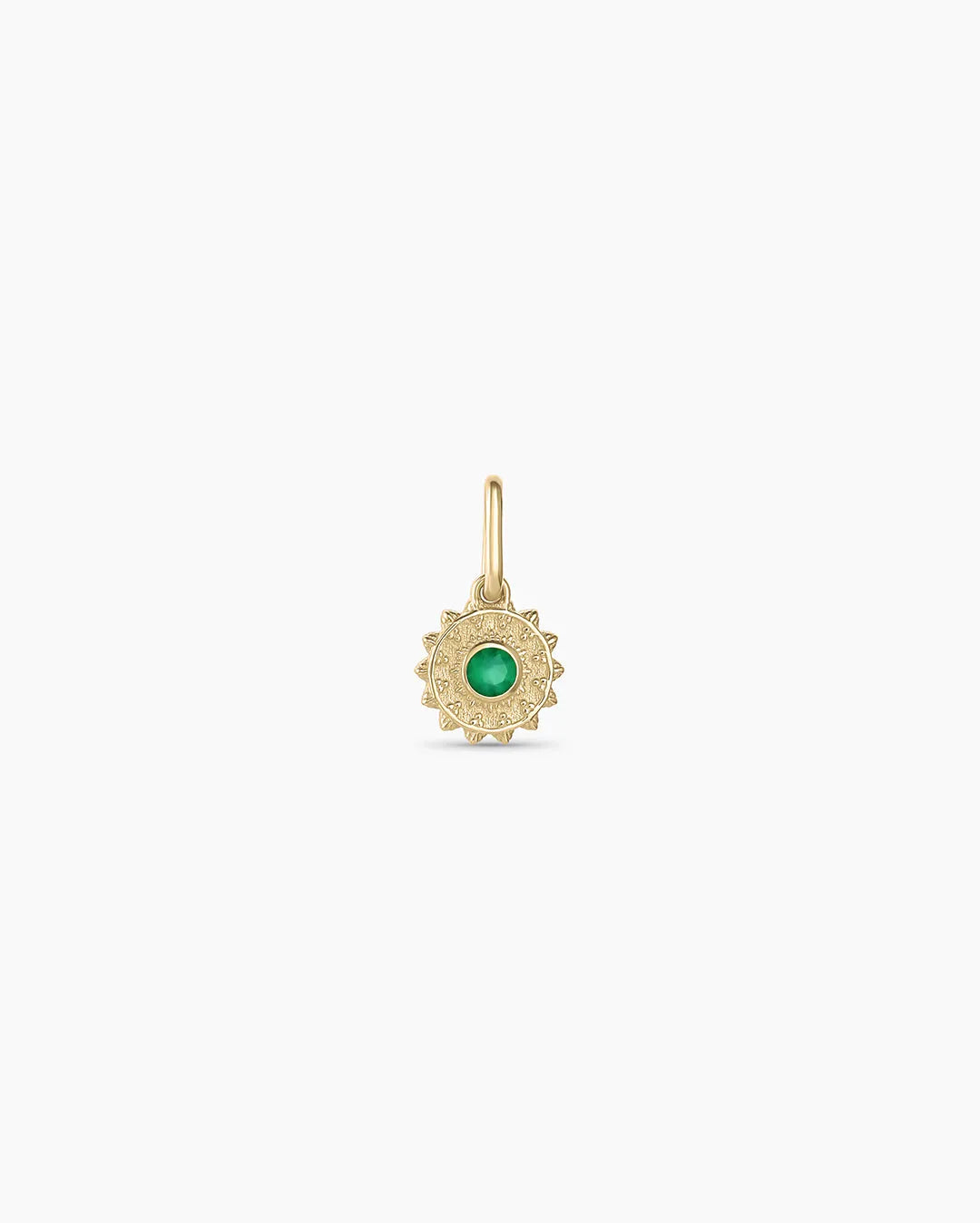 Sun Birthstone Charm in 14K Gold