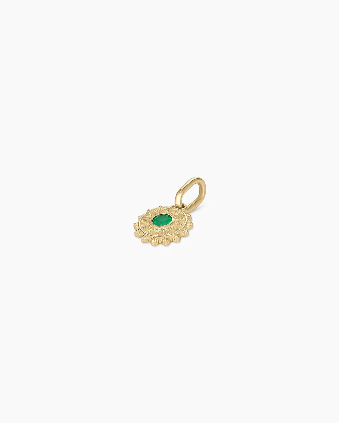 Sun Birthstone Charm in 14K Gold
