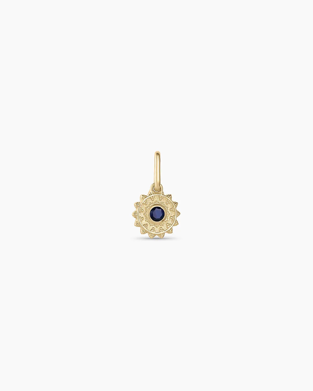 Sun Birthstone Charm in 14K Gold