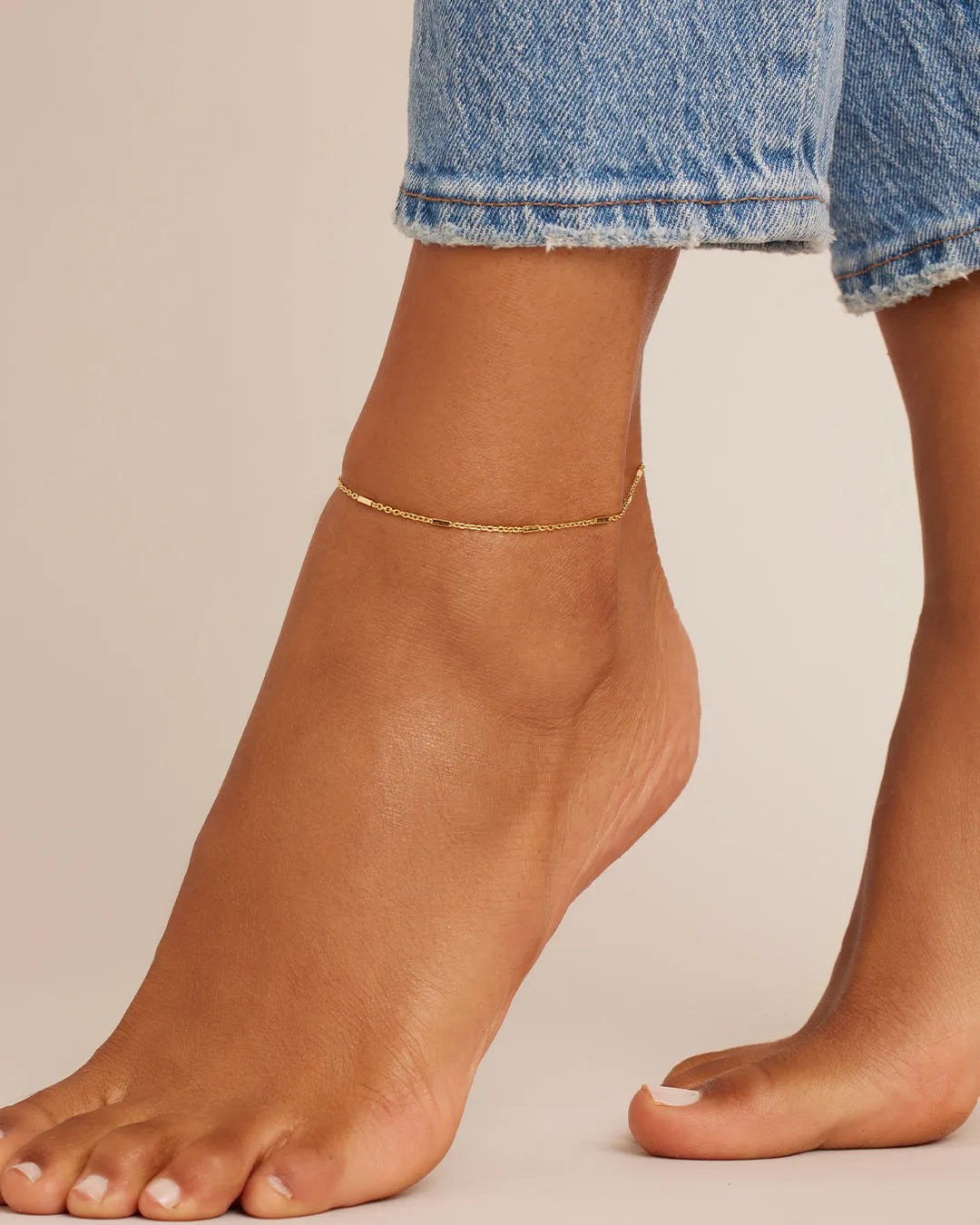 Tatum Anklet in 18K Gold Plated