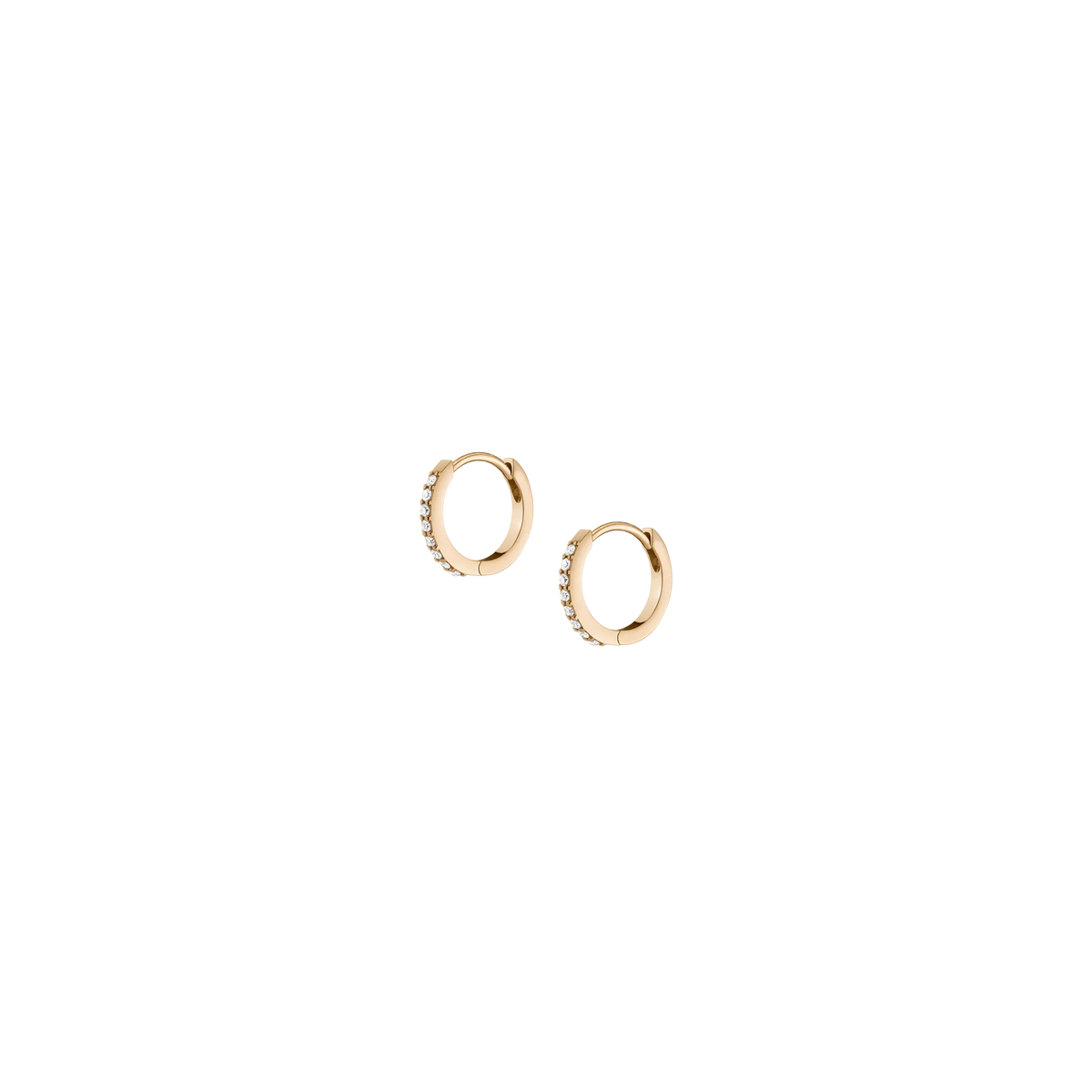 Thin Forever Diamond Hinged Huggie Earrings