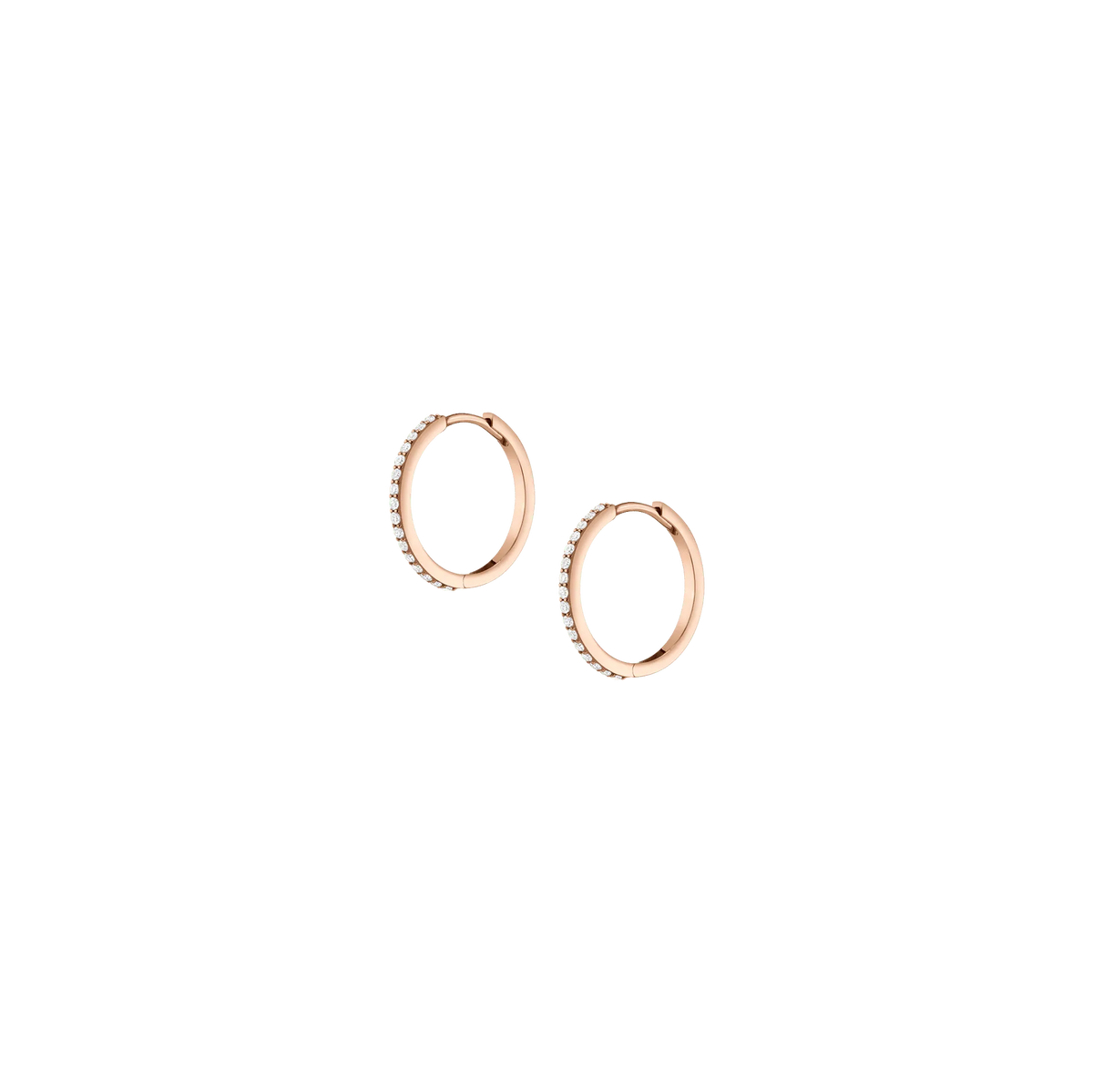 Thin Forever Diamond Hinged Huggie Earrings