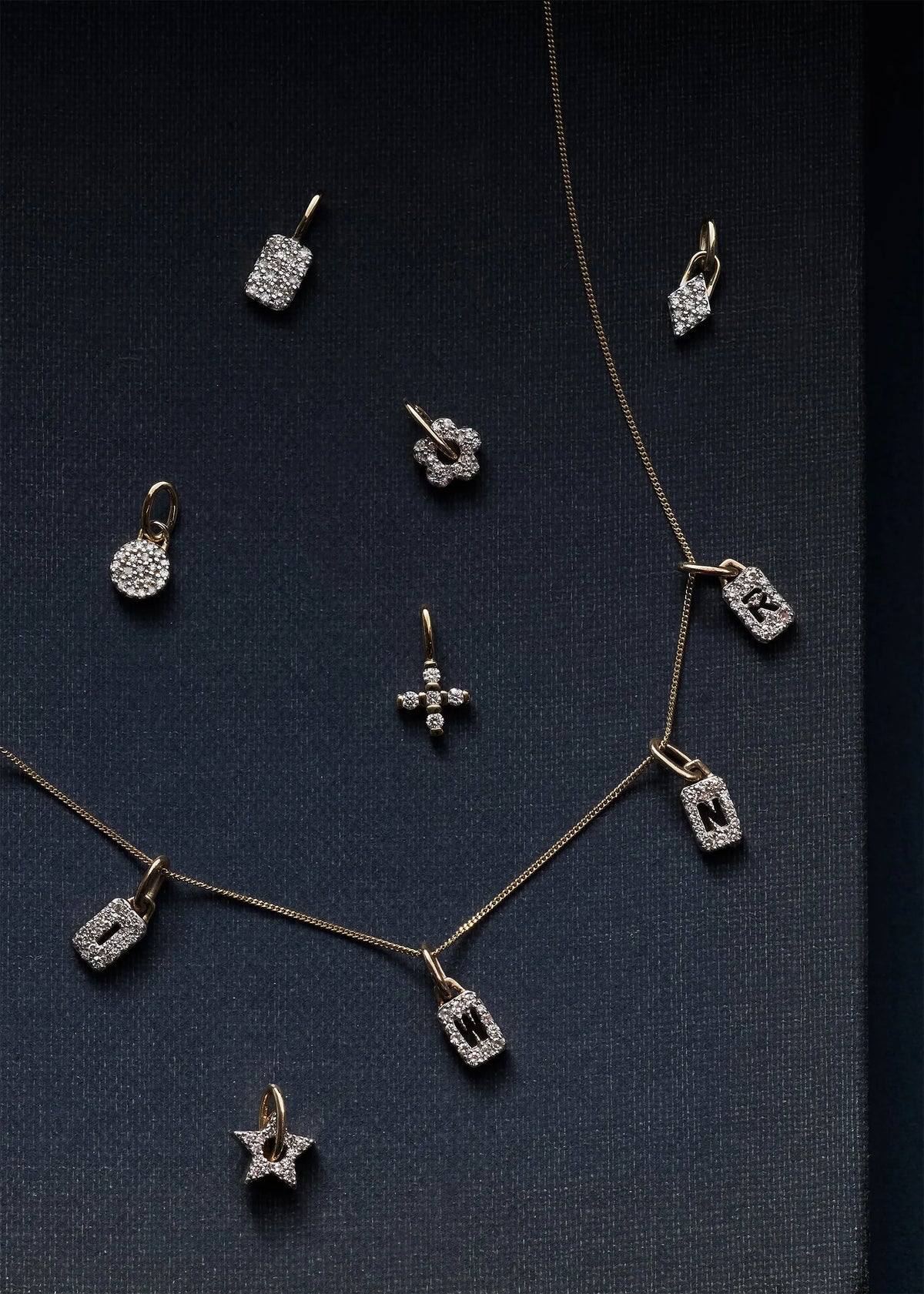 Tiny Diamond Cross Pendant