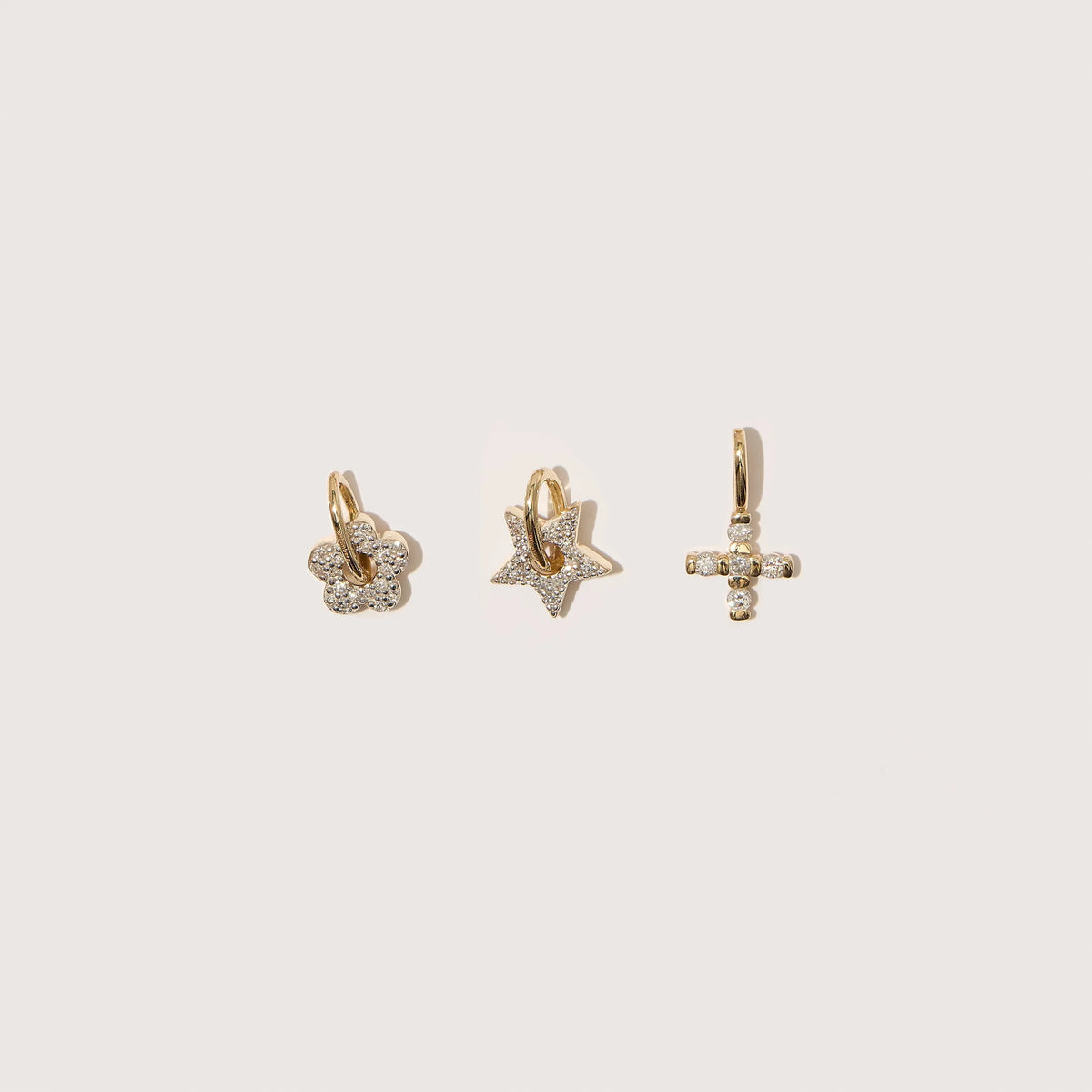 Tiny Diamond Cross Pendant